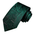 Dark Green Mens Ties, silk material, perfect for formal occasions