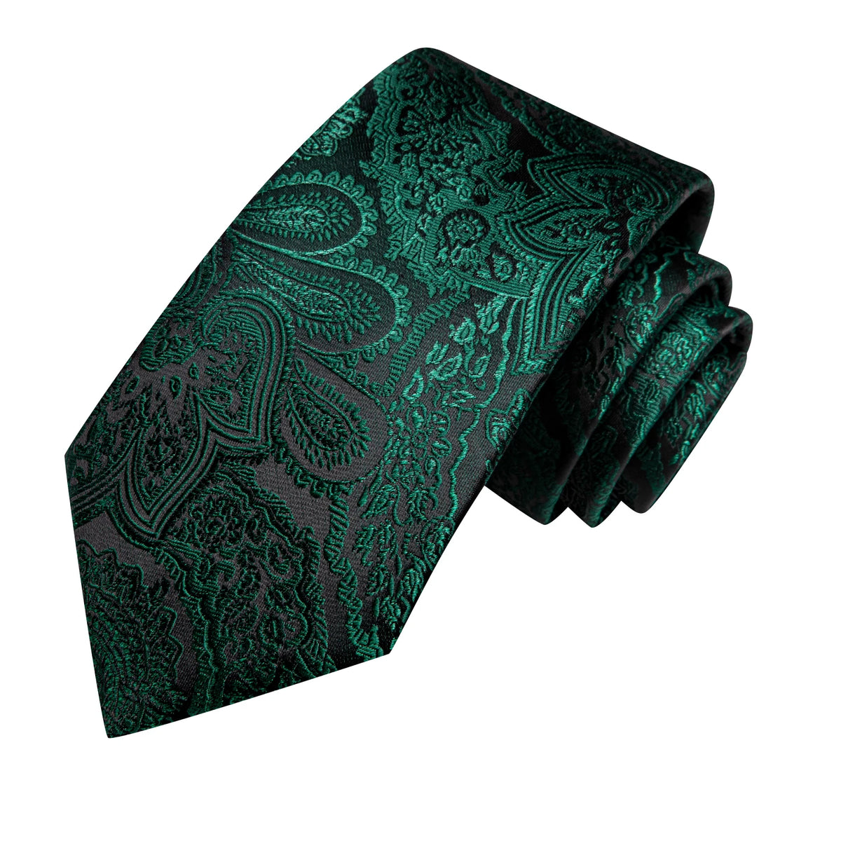 Dark Green Mens Ties, silk material, perfect for formal occasions