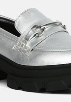 Darlina Metallic Platform Loafers