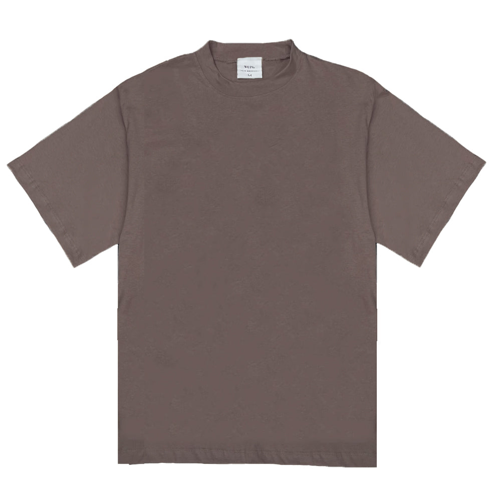 Brown Premium Cotton Drop Shoulder Tee