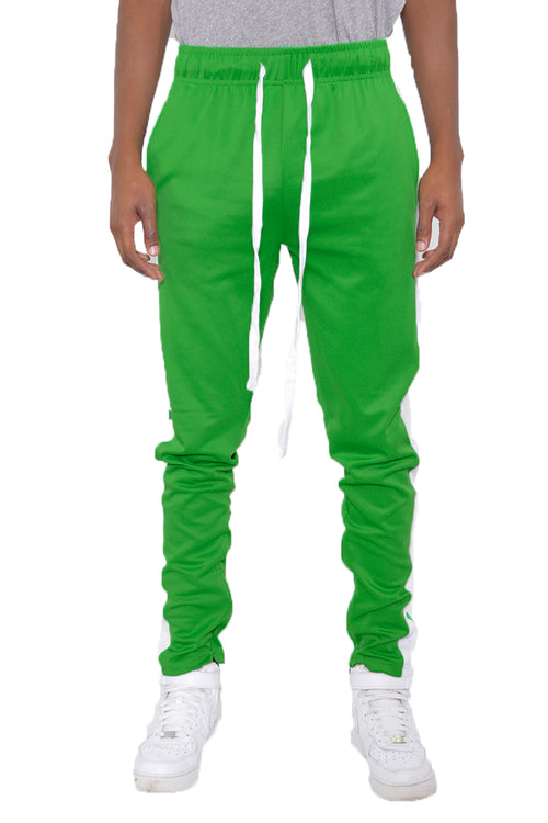 Men's Green Slim Fit Track Pants