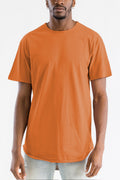 Classic Rounded Scallop Orange Tee Shirt