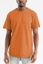 Classic Rounded Scallop Orange Tee Shirt