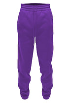 Mens Purple Essentials Solid Sweat Pants