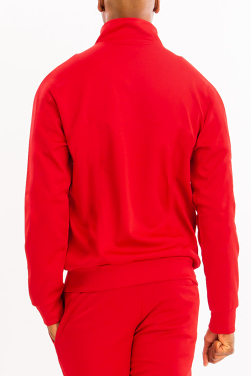 Essential Basic Plain Solid Track Jacket J201