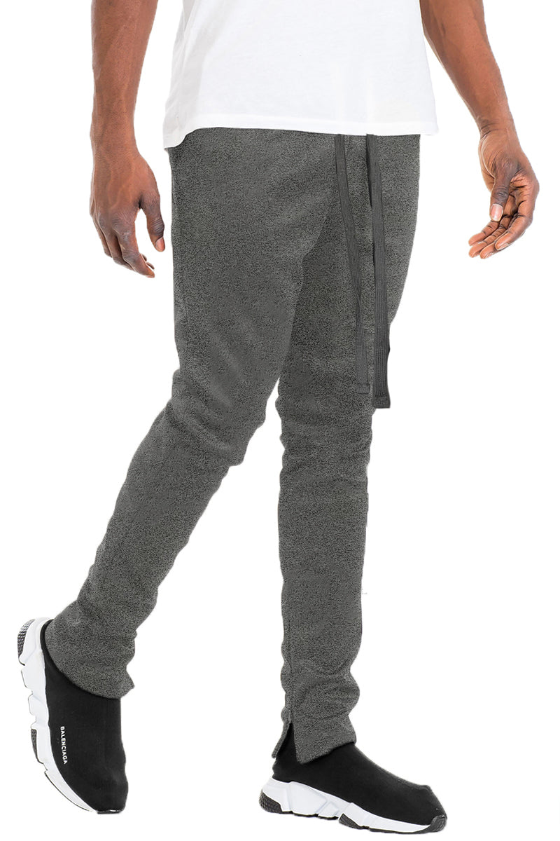 Charcoal Grey Basic Essentials Solid Track Pants