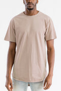 Oatmeal Brown Classic Rounded Scallop Tee