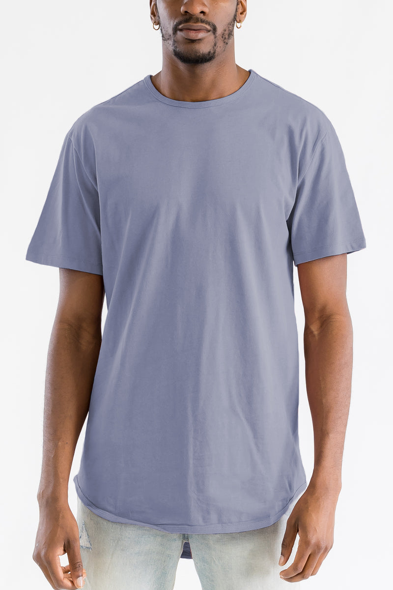Medium Purple Classic Rounded Scallop Tee Shirt
