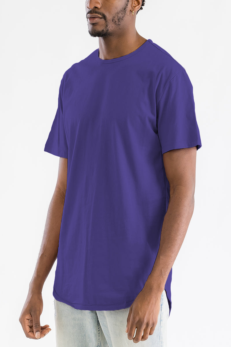 Purple Classic Rounded Scallop Tee