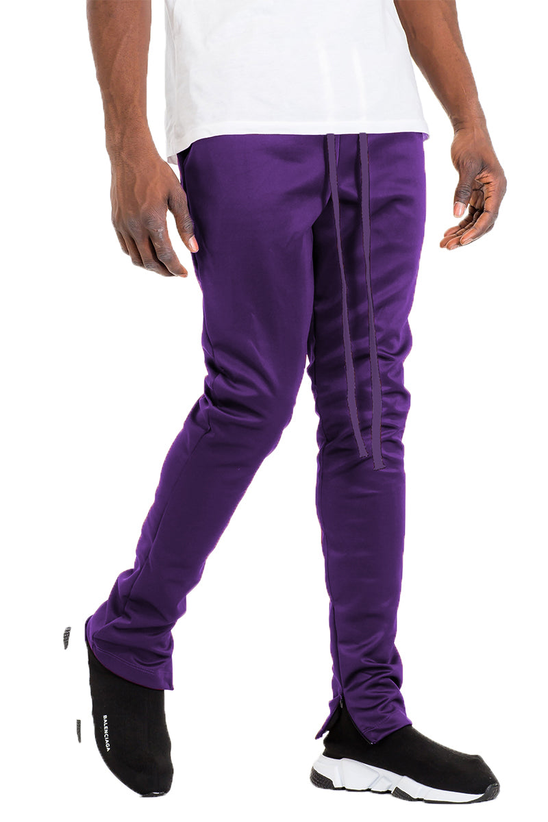 Purple Essential Basic Plain Solid Track Pant