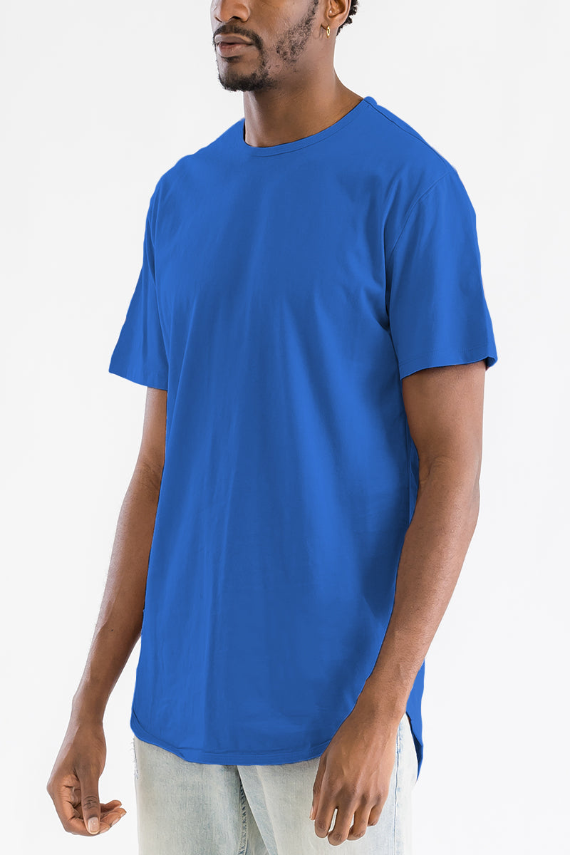 Royal Blue Classic Rounded Scallop Tee