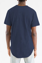 Navy Blue Classic Rounded Scallop Tee