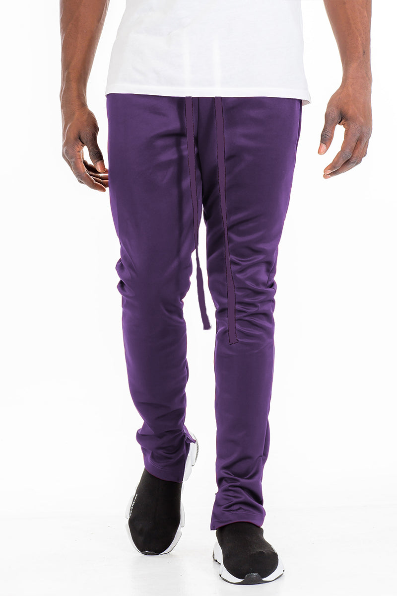 Purple Essential Basic Plain Solid Track Pant