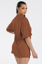 Womens Boyfriend Oversized Drop Shoulder Tee