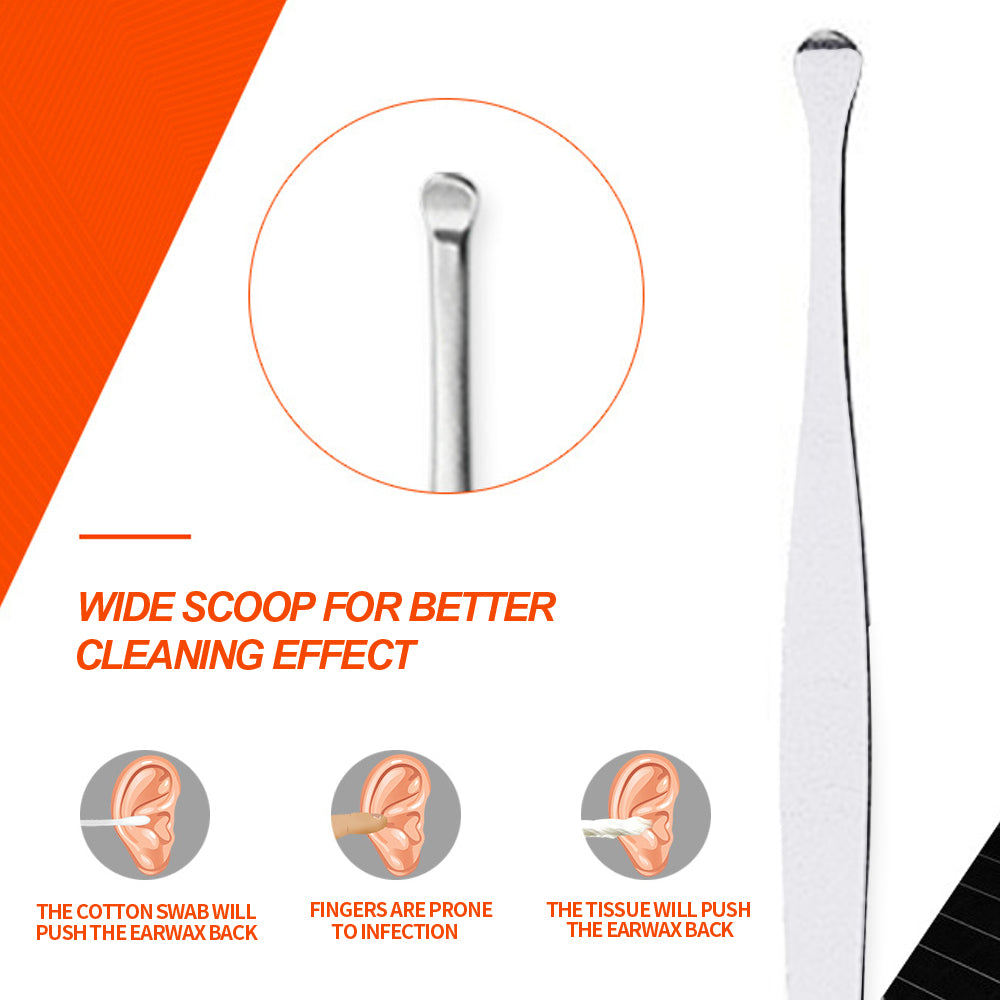 7Pcs/set Ear Wax Pickers Stainless Steel Earpick Ear Clean Tool