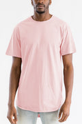 Pink Classic Rounded Scallop Tee Shirt