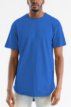 Royal Blue Classic Rounded Scallop Tee
