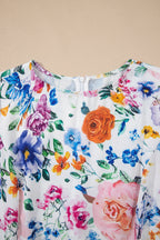 Floral Cap Sleeve Boydycon Mini Dress