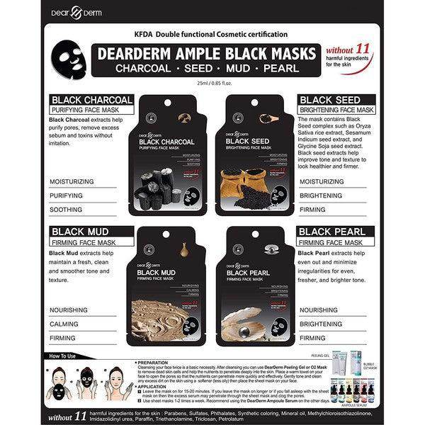 Black Seed Brightening Face Mask by Fashion Fantasia in a product display with various face mask options