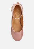 Debbie Ankle Strap Low Block Heel Sandals
