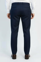 Deep Navy Slim Fit Dress Pants – detail view