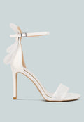 Delancy Bow Detail Lace Stiletto Sandals