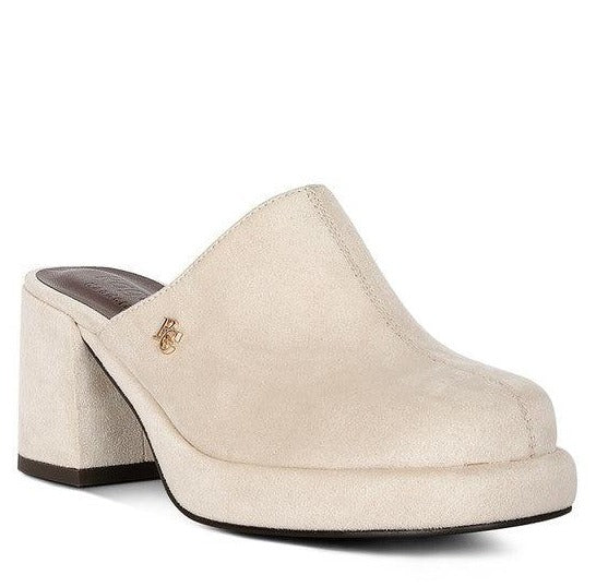 Women's Shoes - Sandals Delaunay Suede Heeled Mule Sandals