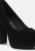 Delia Seude Block Heel Pumps