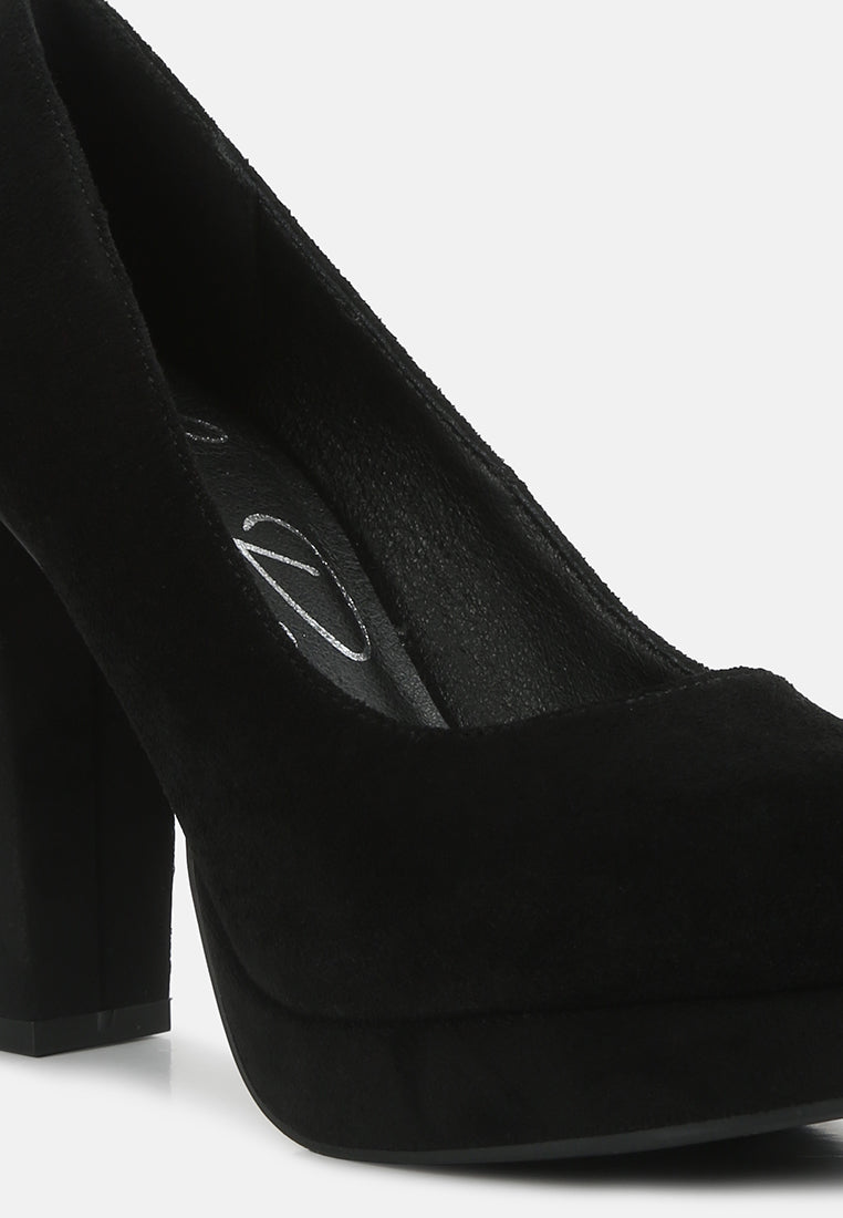 Delia Seude Block Heel Pumps
