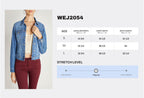 Women's denim jacket, light blue, perfect for casual outings
