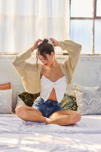 women's denim shorts in blue, perfect for casual summer outfits