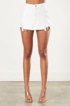 Women's Shorts Denim White Skort For Women