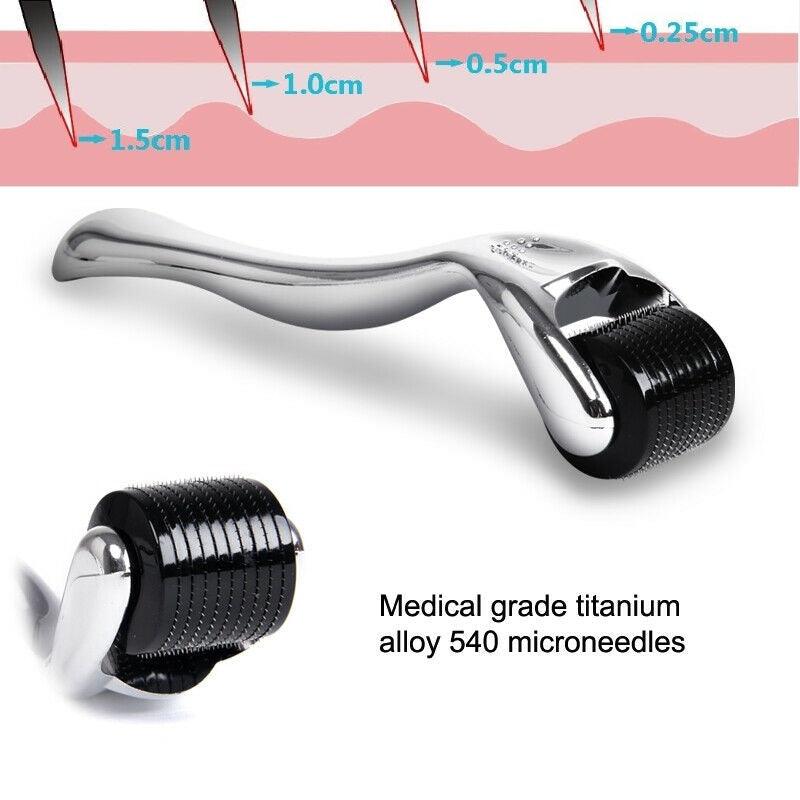 Travel Essentials - Toiletries Derma Micro Needle Titanium Roller For Acne Hair Loss (540...