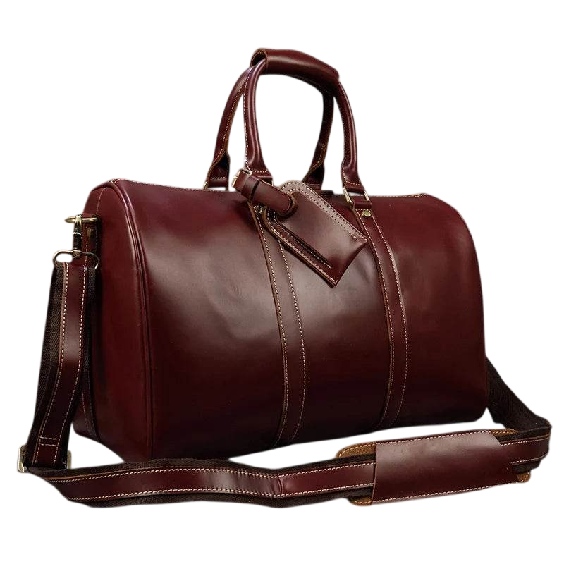 Designer Business Travel Leather Duffle Bag for Men Outdoor