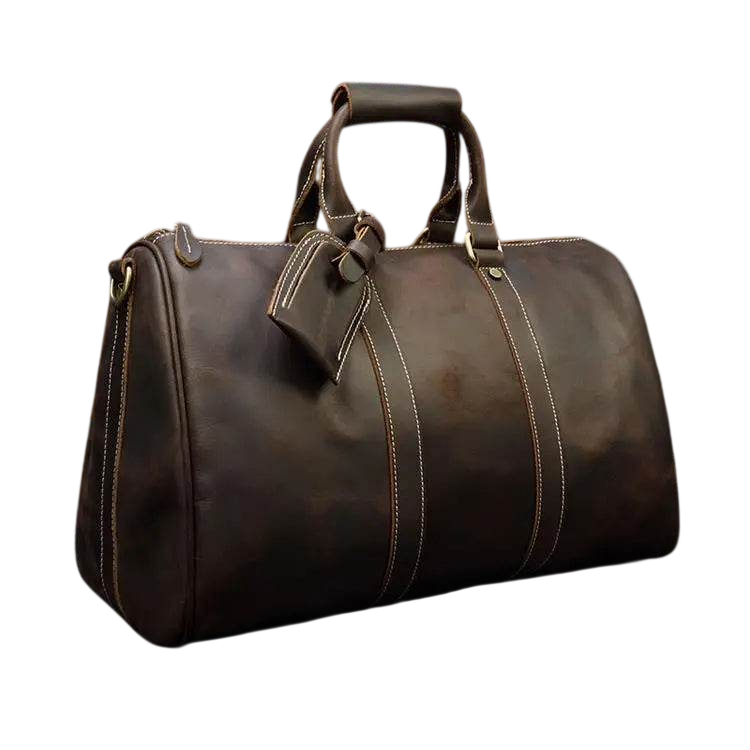 Designer Business Travel Leather Duffle Bag for Men Outdoor