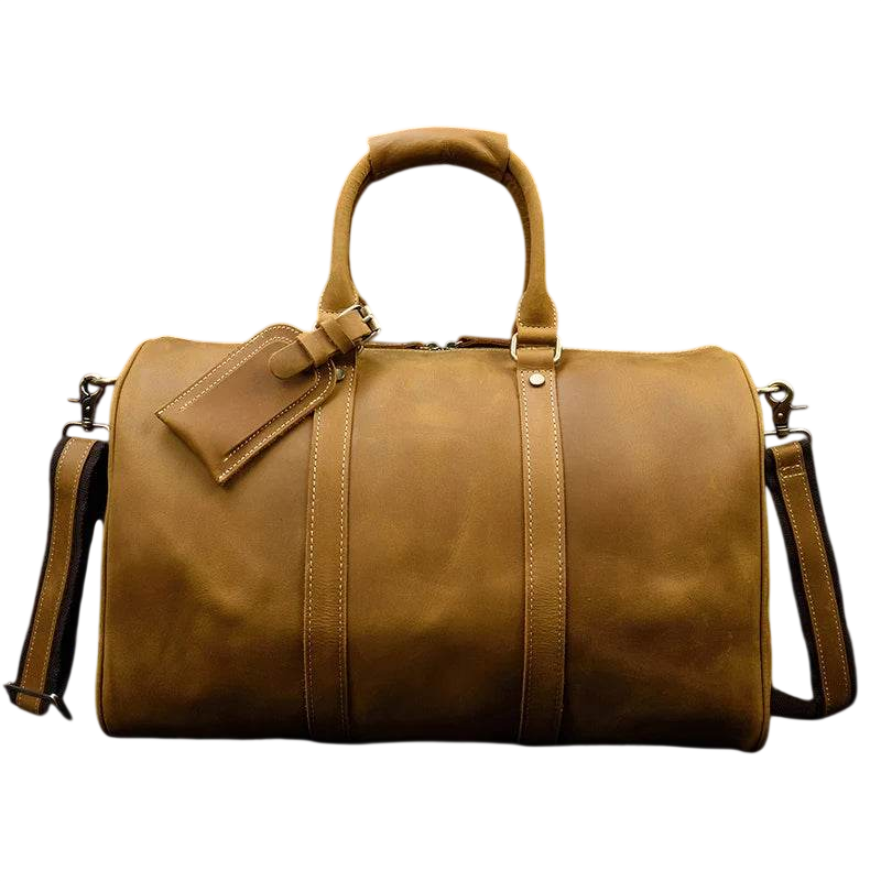 Designer Business Travel Leather Duffle Bag for Men Outdoor