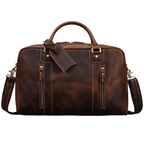 Designer Genuine Leather Travel Bag Leather Weekend Duffle