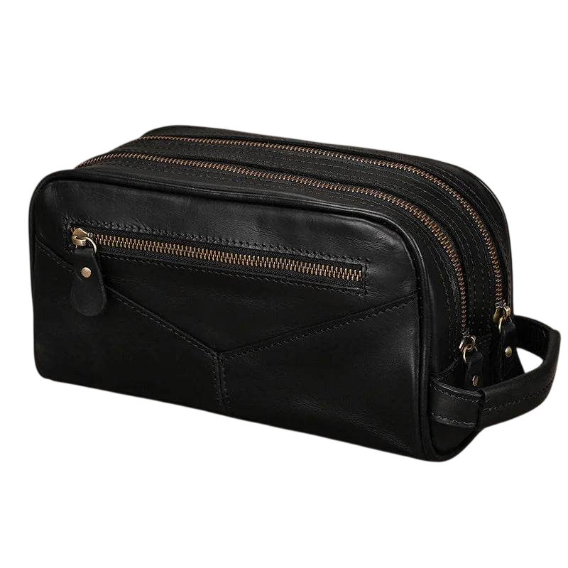 Designer Genuine Leather Travel Wash Bags & Makeup Clutches