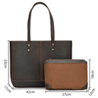 Stylish designer shoulder bag for laptops with spacious interior and durable leather exterior