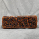 Stylish designer shoulder bag for laptops with intricate floral design and durable construction