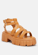 Dewey Recycled Faux Leather Gladiators