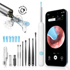 Ear wax cleaner kit with camera, LED light, and multiple tips