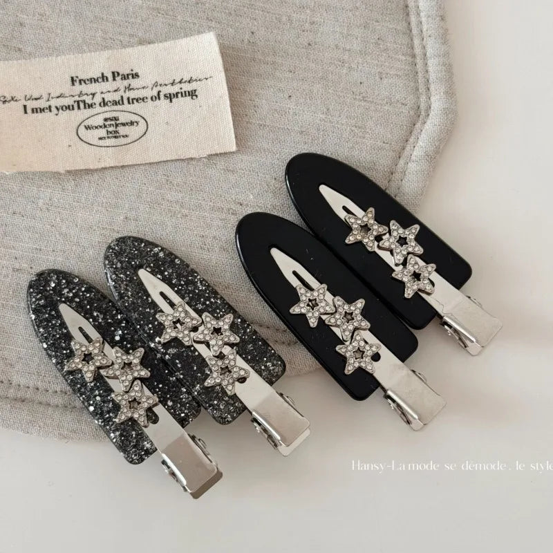 diamond star barrette hair clip for bangs (photo 1 of 8)