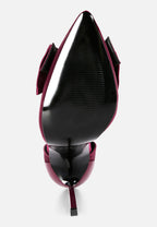 Dingles High Heeled Satin Bow Sandals