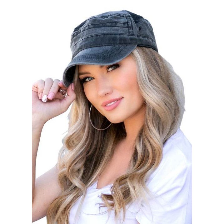 Distressed Cadet Hat Cap - VacationGrabs