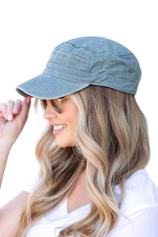 Distressed Cadet Hat for Women