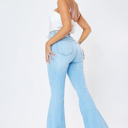 Women's Jeans Distressed Flare Jeans light Stone