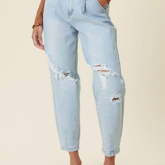Women's Jeans Distressed Slouchy
