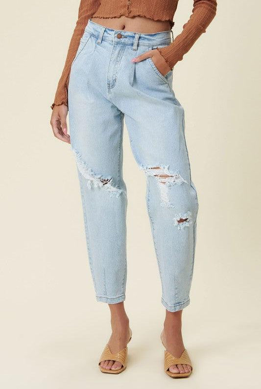 Women's Jeans Distressed Slouchy