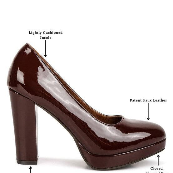 Women's Shoes - Heels Dixie Patent Faux Leather Pump Sandals